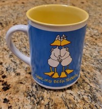 Vintage John Baron Ceramic Mug Duck Tales &quot;Dancing Beek To Beek&quot; Enesco 1986 - £17.52 GBP