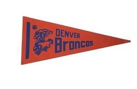 Vintage Denver Broncos Mini Pennant - NFL 9 Inch  - £15.45 GBP