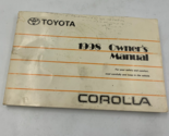 1998 Toyota Corolla Owners Manual Handbook OEM K03B22022 - £21.45 GBP