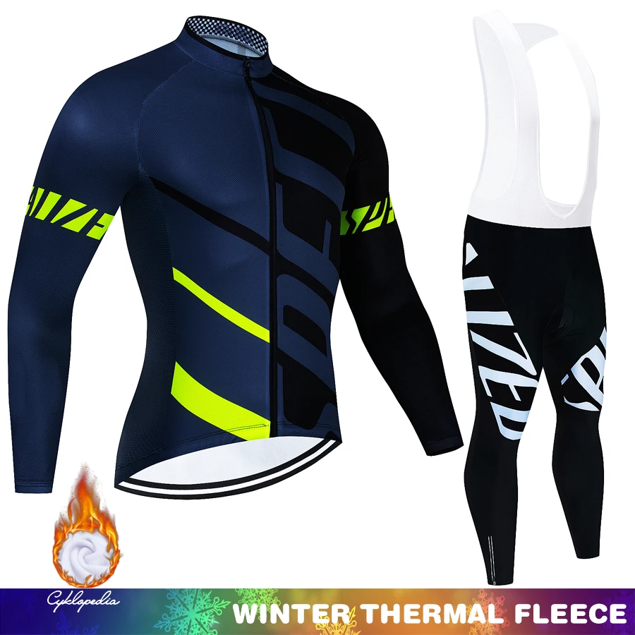 Sporting 2022 Winter Thermal Fleece Pro Cycling  Set Mountian Bicycle Clothes We - £48.64 GBP