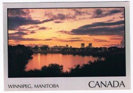 Manitoba Laminated Postcard RPPC Winnipeg Red &amp; Assiniboine Rivers Junction - £1.71 GBP