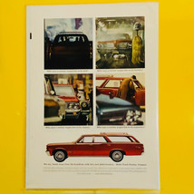 1964 Pontiac Wide Track Tempest Station Wagon  Estate Car Print Ad - £7.71 GBP