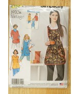 8152 A Simplicity Sewing Pattern XS-L 1970&#39;s Vintage Aprons Smocks Uncut - €9,27 EUR