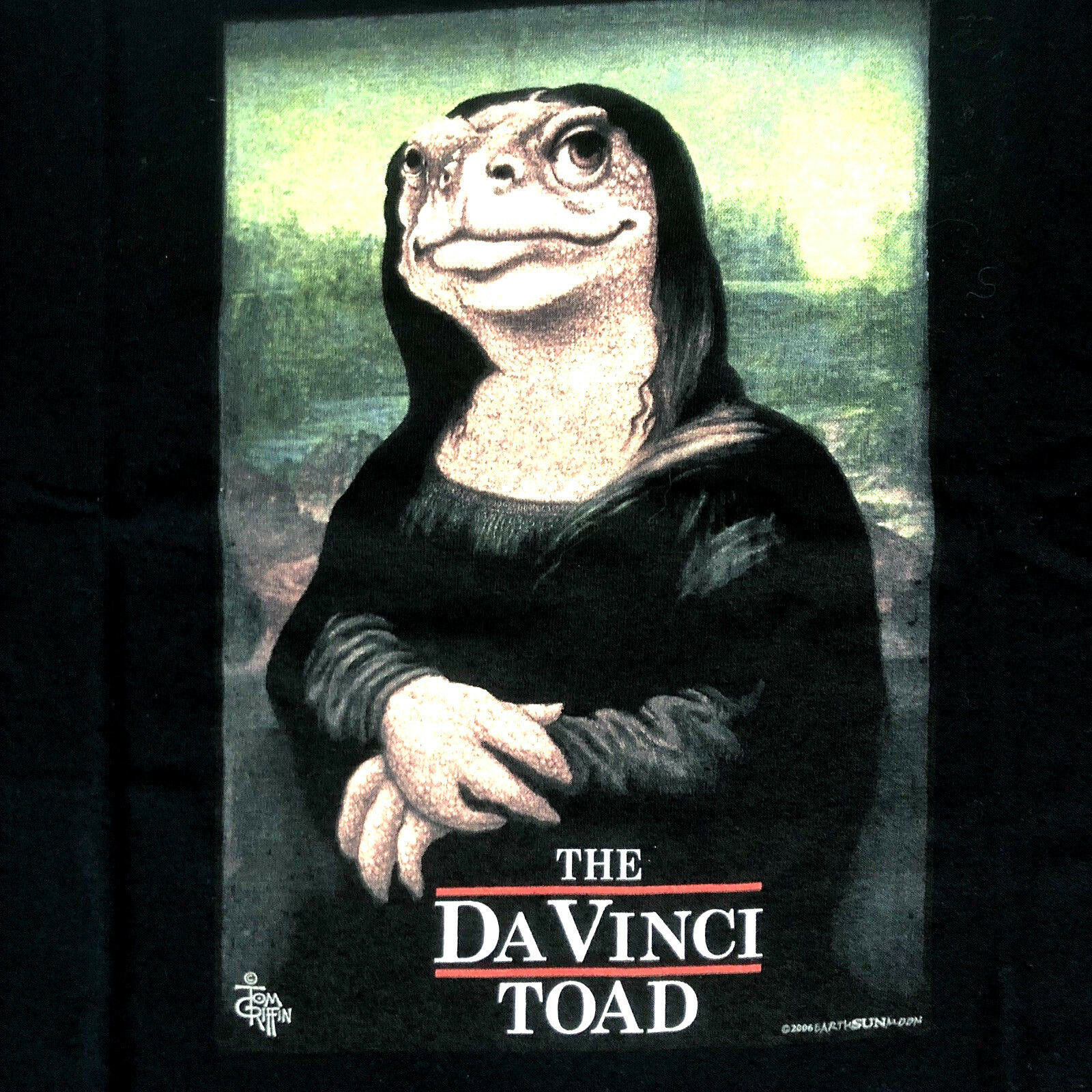 Primary image for Da Vinci Toad T-shirt NWT Gildan Activewear Ultra Cotton M XL XXL Black