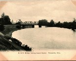 B &amp; O Railroad Bridge Painesville Ohio UNP UDB Postcard B8 - $32.62