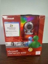 Microsoft Lifecam VX-6000 Webcam HD Wide Angle Lens 3x Digital Zoom Sealed - £11.94 GBP