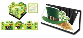 Irish Leprechaun St Patrick&#39;s Day Sticky Note Holder &amp; Magnetic Organizer New - £23.73 GBP