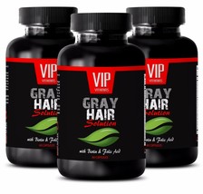 Hair Growth - Gray Hair Solution Supplement - Saw Palmetto Berry -3 Bottles 180 - £33.61 GBP