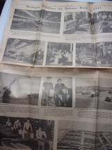 Vtg Grand Rapids Press 1942 Mich Mobilizes for Defense Work Partial News... - £1.56 GBP