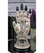 Psychic Fortune Teller Chirology Palmistry Eye Of Providence Hand Palm F... - $23.99