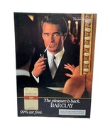 Barclay Cigarettes Print Ad Vintage 1982 Sharp Dressed Man Pleasure is Back - £9.37 GBP