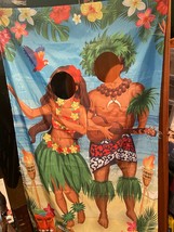 Luau Party Hanging Couples Photo Banner Decoration 70.5&quot; X 40.5&quot; Pre-Own... - $14.99