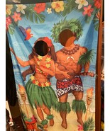Luau Party Hanging Couples Photo Banner Decoration 70.5&quot; X 40.5&quot; Pre-Own... - $14.99