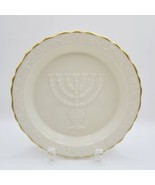 Lenox Judaica Sweet Plates Raised Relief Menorah Design Hanukka 6.5&quot; Set... - £19.64 GBP