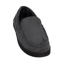 Wayland Square Slippers Mens Small 6 7 Faux Suede Memory Foam Non Slip Gray - £13.65 GBP