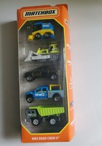 NEW 2021 Matchbox MBX Road Crew II 5-Pack INC CONSTRUCTION (USA SHIPS FREE) - $14.81