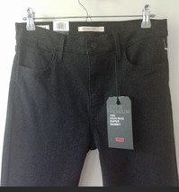 Levis Premium Super Skinny 720 Glam Black Glitter Hi Rise Jeans Sz 26x30... - £31.06 GBP