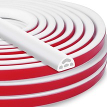 40Ft Silicone Door Weather Stripping Door Seal Strip For Doors &amp; Windows,, White - £25.38 GBP