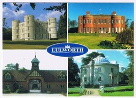 Postcard Lulworth England UK Multi View Castle St Mary&#39;s Chapel - £2.32 GBP