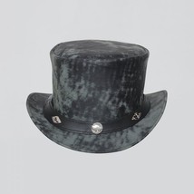 El Dorado | Distress Leather Top Hat | Buffalo Nickel Hat Band | Vintage Style - £31.29 GBP+