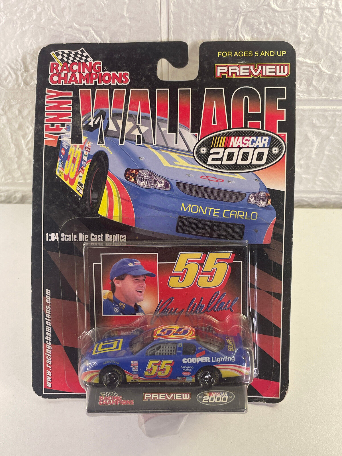 RACING CHAMPIONS KENNY WALLACE NASCAR 2000 1:64 SCALE DIE-CAST REPLICA - $9.89