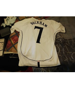 New England 2002 7 Beckham shirt Jersey fifa world cup large korea japan... - $55.00