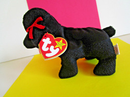 Ty Beanie Babies Gigi Black Poodle Dog Plush Toy Stuffed Animal 1997 New w/ Tag - $5.67
