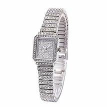 Women Watch Crystal Rhinestone Wristwatch Dress Out  Watch with Japan Qu... - £34.89 GBP
