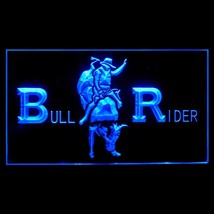 230111B Cowboys Bull Rider Rodeo American Culture Livestock Game LED Light Sign - £17.58 GBP
