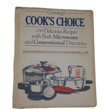 Vintage Cornings Cooks Choice Cookbook 3 Ring Binder Microwave And Conventional - £11.24 GBP