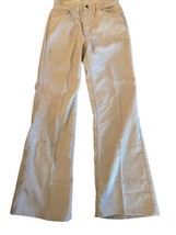 Vintage 60s Levi&#39;s Sta Prest for Gals tan pants 26x29 front pockets USA wide leg - $39.59