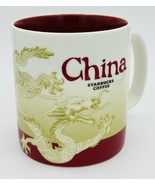 Starbucks CHINA Dragon Global City Icon Red Cup Mug 16 oz 2009 New - $1,686.53 MXN