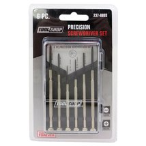Tool Shop Precision Screwdriver Set, 6 Piece, Phillips and Slotted Heads - $2.25