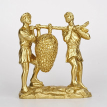 Joshua and Caleb Carrying the Grapes Character statue Jewish Home Decora... - $31.86 CAD