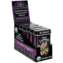 St. Claire&#39;s Organic Herbal Pastilles, (Licorice, 1.5 Ounce Tin, Pack of 6) | Gl - £36.96 GBP