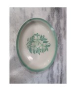 Syracuse China Oval Platter, Vintage Smoky Green Floral Flower Art Potte... - $19.80