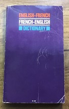 Vintage 1967 English-French French-English Dictionary PB - £5.48 GBP