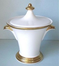 Lenox Eternal White Round Sugar Bowl Lidded w/Lavish Gold Accents New - £34.29 GBP