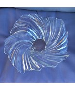 Vtg Mikasa BELLE EPOQUE Swirl Wave CRYSTAL Large 12.5&quot; CENTERPIECE Bowl ... - $31.12 CAD