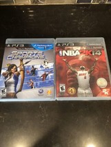 Lot Of 2 Games NBA 2K14 PlayStation 3 PS3 Basketball Game + Sports Champions - £6.29 GBP