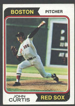 Boston Red Sox John Curtis 1974 Topps Baseball Card #373 ex    - £0.39 GBP