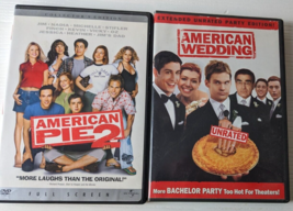 American Pie 2 (DVD, 2001) &amp; American Wedding DVD lot of 2 movies - £2.36 GBP