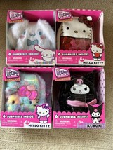 Real Littles Backpacks Mini Hello Kitty Kuromi Cinnamoroll Complete Set 4 New - £79.82 GBP