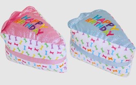 Multipet Birthday Cake Slice (Shiny Blue-Pink Assorted) 6 Inch - £8.71 GBP