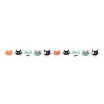 Creative Converting 329408 Cute Cats Shaped Banner - 1 Pc - £3.16 GBP