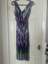 Warehouse  striped midi dress holiday vacation Beach size 6 /8 small - £7.70 GBP