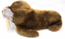 1975 Dakin Vintage Brown Walrus 8&quot; Plush Stuffed Animal - £19.73 GBP