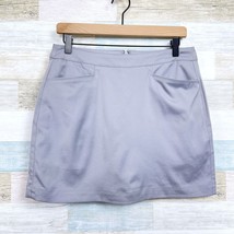 PGA Tour Golf Skort Solid Gray Pockets Stretch Shorts Tennis Active Wome... - $24.74