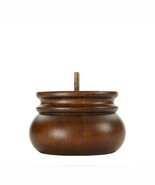 Wood Furniture Bun Feet 3 Inch Tall Dark Brown- Set of 4 - $41.33 CAD