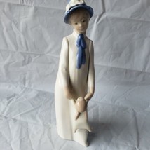 Vintage REX Porcelain Girl Holding Child Figurine Valencia Spain  - £18.68 GBP